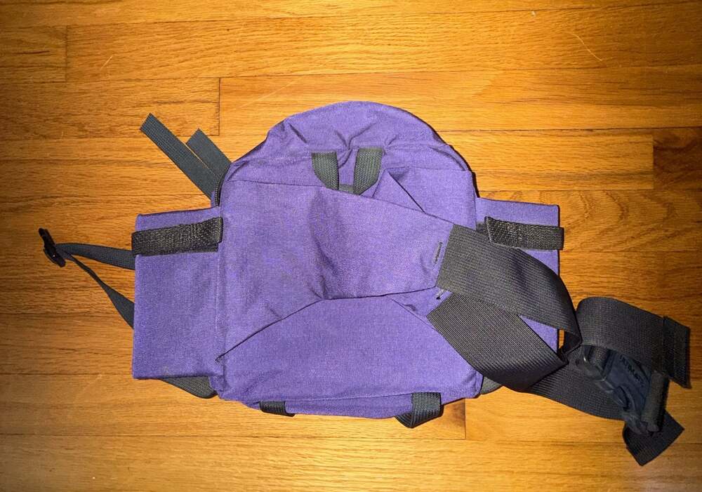 Ultimate Torsopacs Gemini Purple Padded Belted Waist Bottle Hiking Fanny Pack - Picture 10 of 10